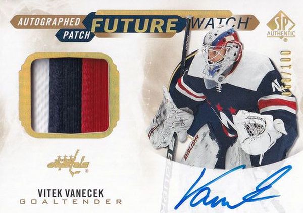 AUTO RC patch karta VÍTEK VANĚČEK 20-21 SP Authentic Autographed Patch Future Watch /100